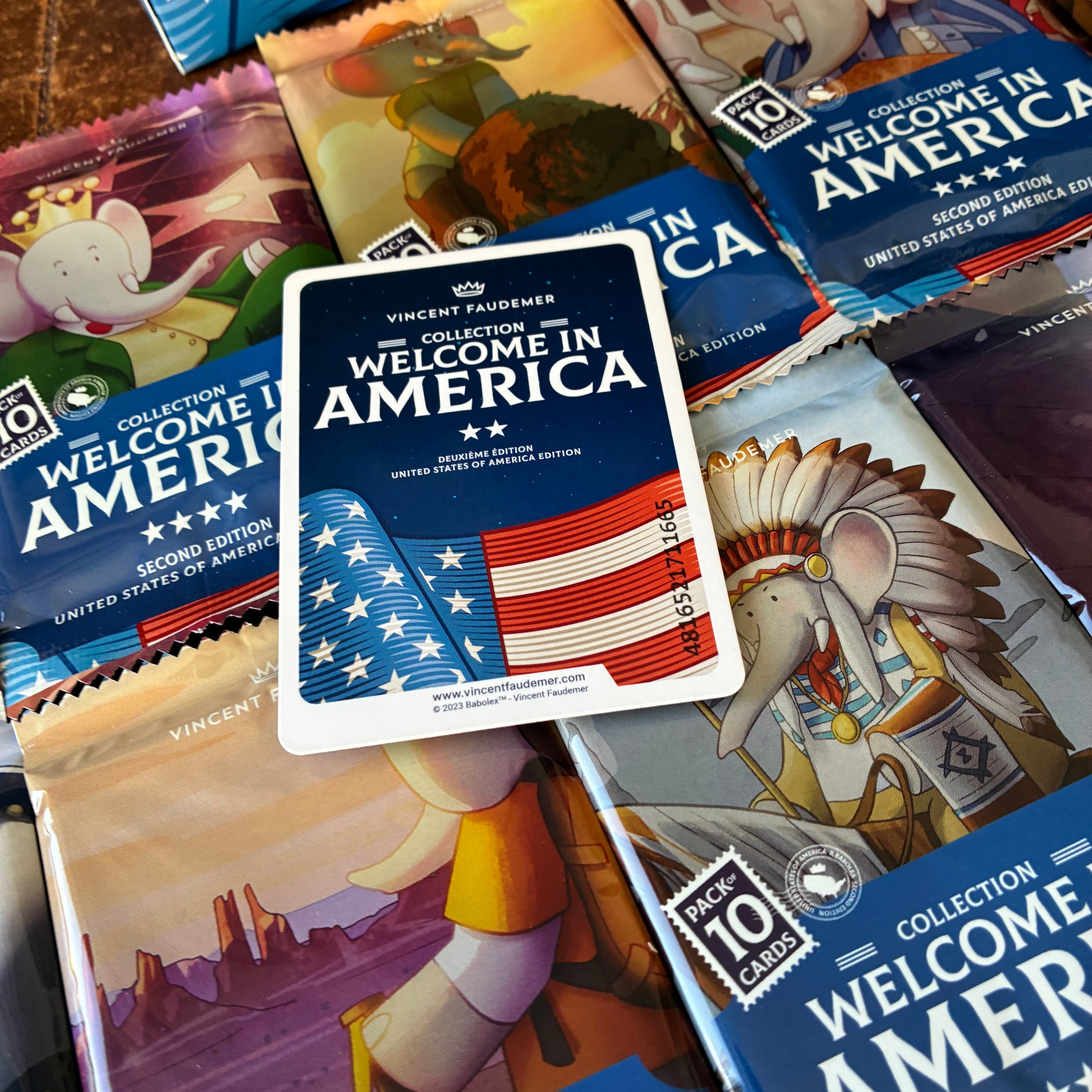 Titre : Welcome in America : la collection de cartes Babolex séduit