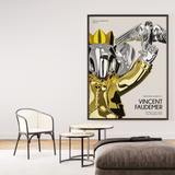 Babolex Falcon gold Hand-signed Art Poster