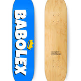 Limited Edition Skateboard – Babolex Logo White