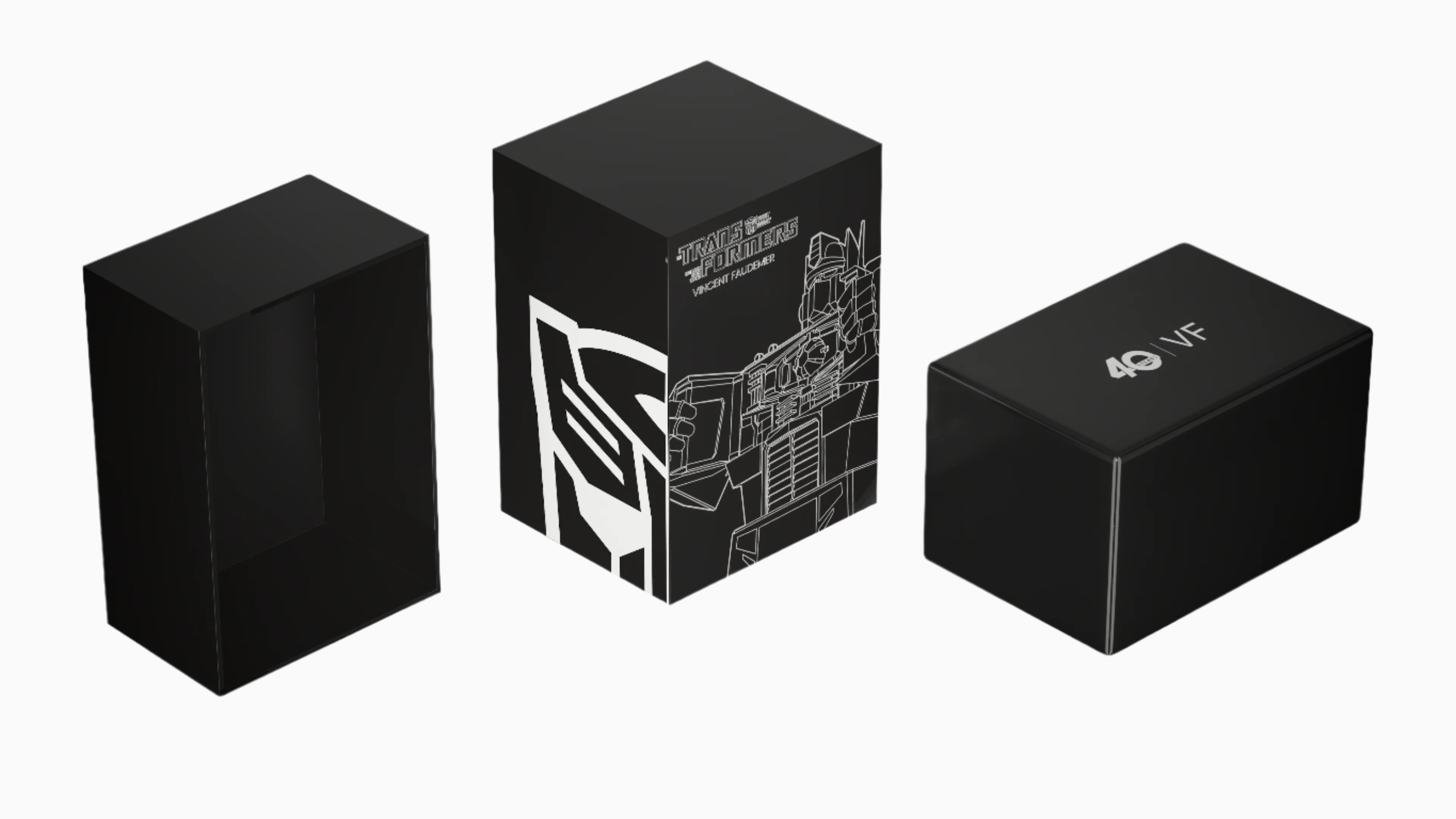 Packaging Optimus Prime Sculpture by Vincent Faudemer