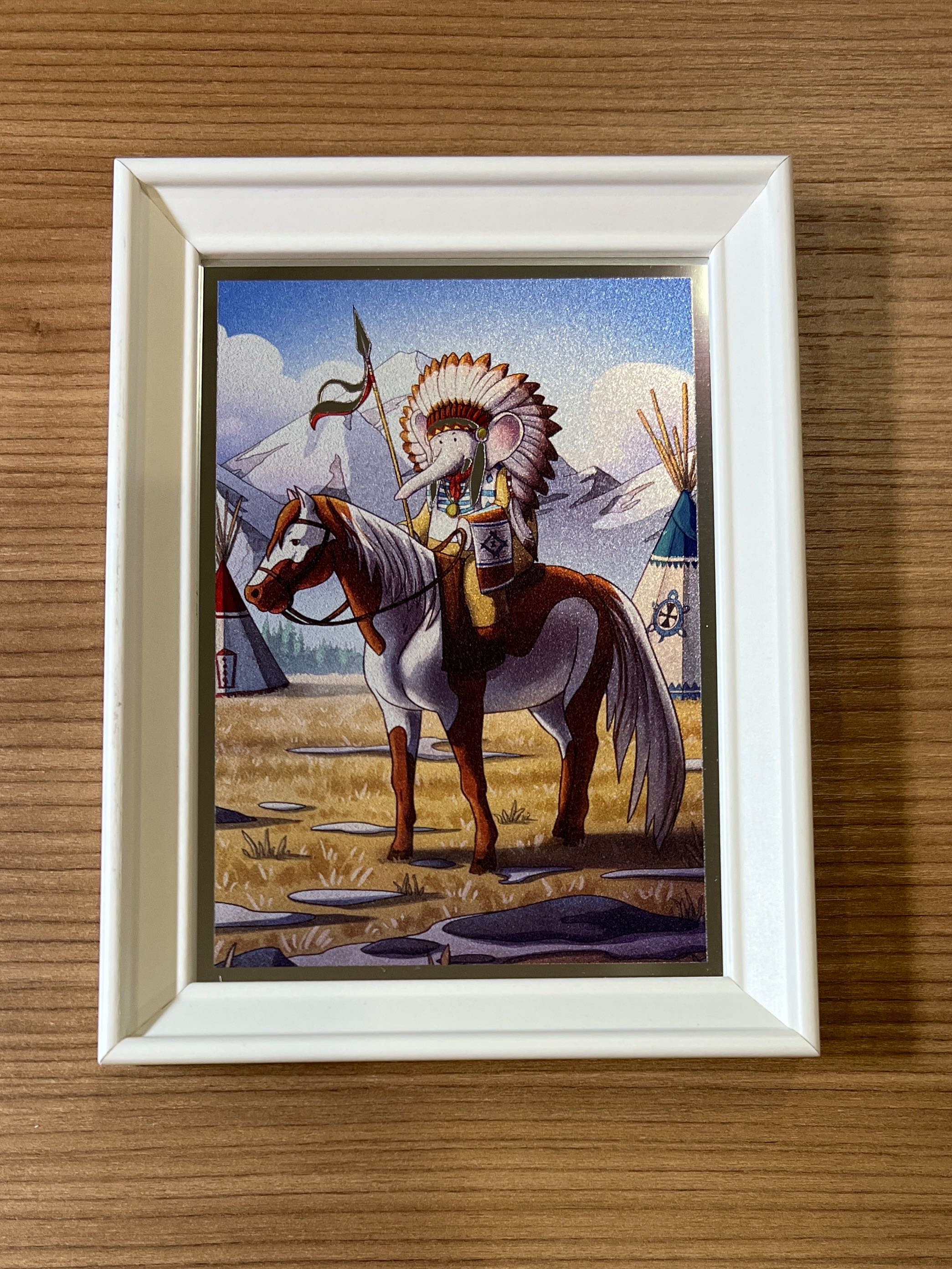 Tableau Miroir Babolex Indian Chief